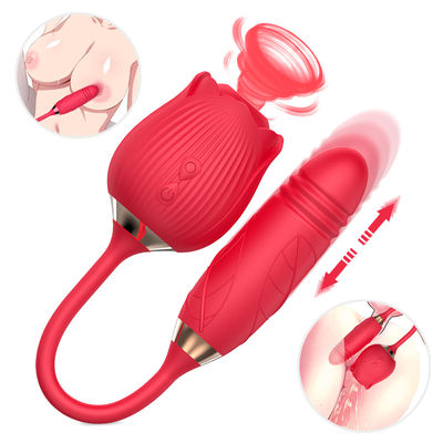 Chupar el estímulo del clítoris de la entrerrosca de Honey Sex Toys IPX7 del vibrador para el adulto