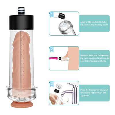 Eléctrico agrande el pene que el sexo para hombre juega la exhibición USB el 15cm recargable del LCD
