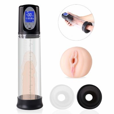 el sexo para hombre automático de los 29cm juega la bomba ROHS de la ampliación de los peniques de la exhibición del LCD certificada