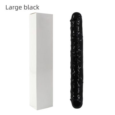 El sexo realista del silicón LGBT juega el vibrador doble los 37.4cm de la cabeza no para las mujeres