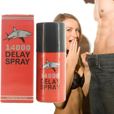Tiempo largo 40ml de 140000 sexos del tiburón del retraso del espray del pene herbario mortal de la velocidad excesiva