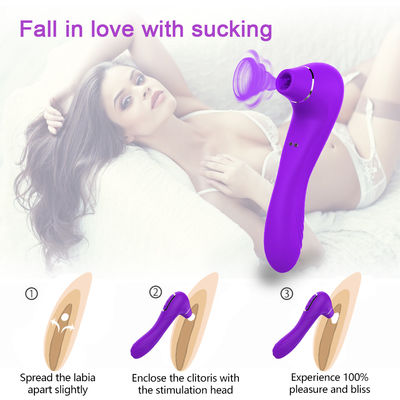 Vibradores adultos lavables del sexo que chasquean velocidades del juguete 10 de la lengua 190m m