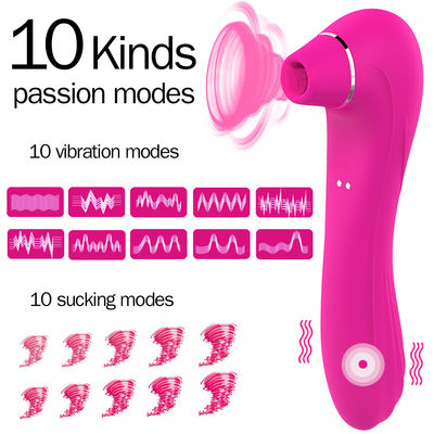 Vibradores adultos lavables del sexo que chasquean velocidades del juguete 10 de la lengua 190m m
