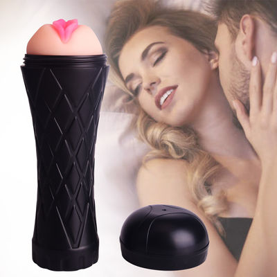 La masturbación masculina realista de la TPE del ABS juega los 24cm Vaginalle oral
