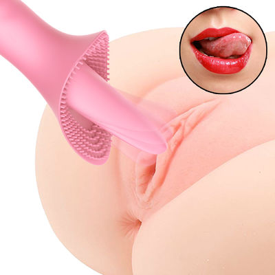 Estímulo doble 5.9inch Honey Sex Toys Sucker Tongue 10 frecuencias