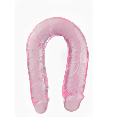 el doble del 15in terminó el pene suave de la TPE de Honey Sex Toys Realistic Dildo