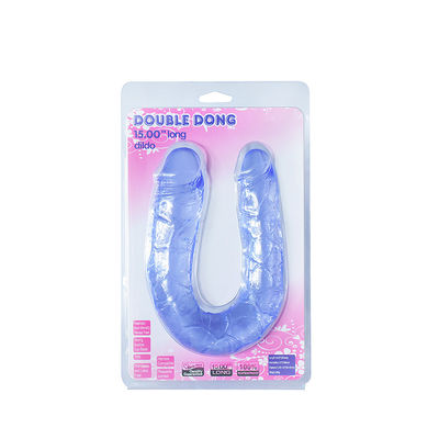 el doble del 15in terminó el pene suave de la TPE de Honey Sex Toys Realistic Dildo