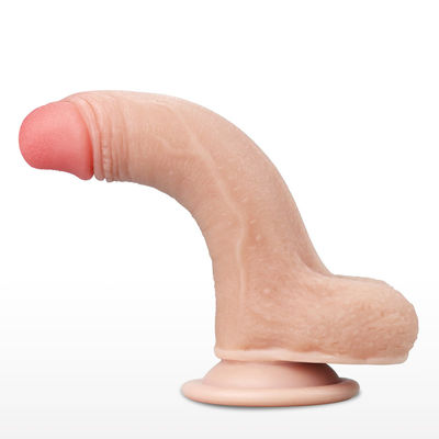 La talla 10 grande avanza lentamente el pene artificial de Honey Sex Toys Ultra Soft del consolador