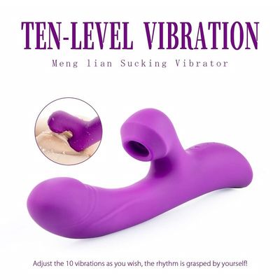 10 diseño silencioso eléctrico del Massager 23.7cm del consolador de Multifunctions de la velocidad que chupa