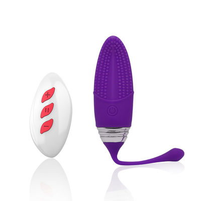 Prenda impermeable teledirigida IPX7 de la frecuencia 100m m del vibrador 10 del huevo del silicón