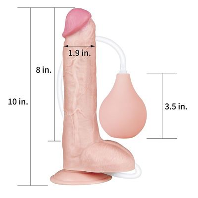 Gallo realista del silicón de Dilldo Toy Sex Penis Double Layer de 10 pulgadas