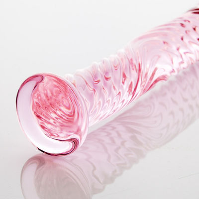 consolador enorme del 17cm Crystal Glass Sex Toy Artificial que ningún CE del olor aprobó