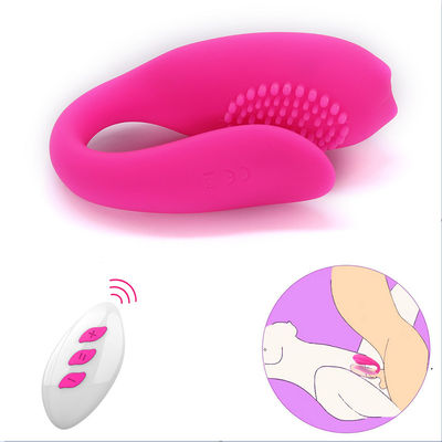 Estimulador en forma de &quot;U&quot; del clítoris del vibrador del sexo del juguete del punto inalámbrico erótico de G