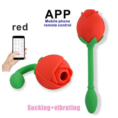 Dispositivo que chupa del clítoris del estímulo del punto de IPX6 Rose Clitoral Sucker Vibrator Sex Toy Vagina G