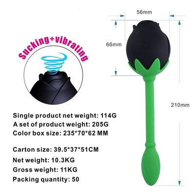 Dispositivo que chupa del clítoris del estímulo del punto de IPX6 Rose Clitoral Sucker Vibrator Sex Toy Vagina G