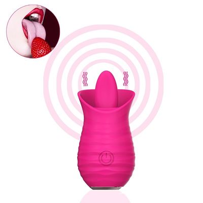 Massager de lamedura eléctrico 7000RPM del huevo de Rose Red Vibrator Sex Toy de la carga por USB