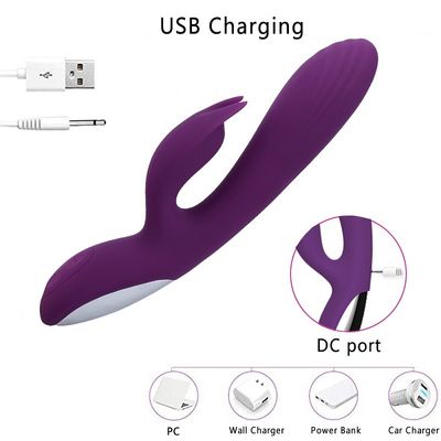 Carga por USB 	velocidad de Toy Healthy Silicone 10 del sexo del vibrador de los 22.5cm