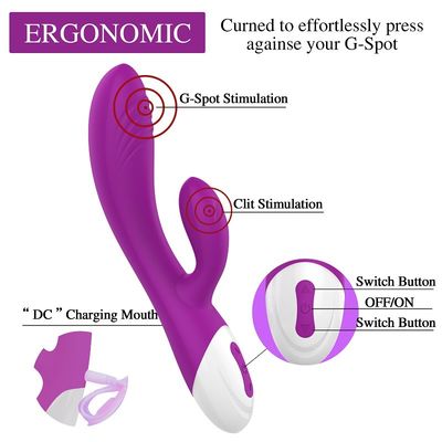 ROHS certificó la carga por USB del juguete del sexo del vibrador para el estimulador del clítoris del punto de G