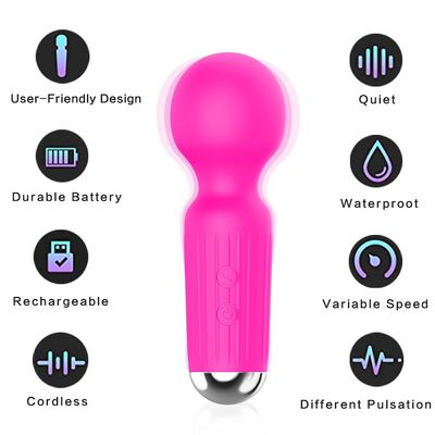 Punto mágico impermeable de G de la vara Ipx5 20 frecuencias del pene del consolador para las mujeres