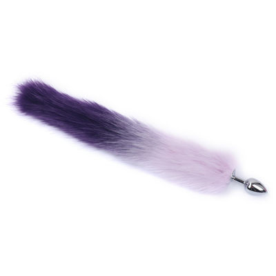 La horquilla anal de la cola del enchufe de Bunny Tail Toy los 40cm del extremo del metal fijó al OEM
