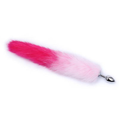La horquilla anal de la cola del enchufe de Bunny Tail Toy los 40cm del extremo del metal fijó al OEM