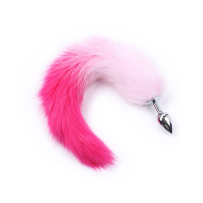 La horquilla anal de la cola del enchufe de Bunny Tail Toy los 40cm del extremo del metal fijó al OEM