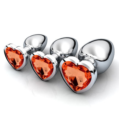 CE de acero desprendible ROHS del enchufe del extremo de Crystal Anal Sex Toys Stainless