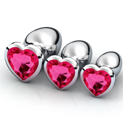 CE de acero desprendible ROHS del enchufe del extremo de Crystal Anal Sex Toys Stainless