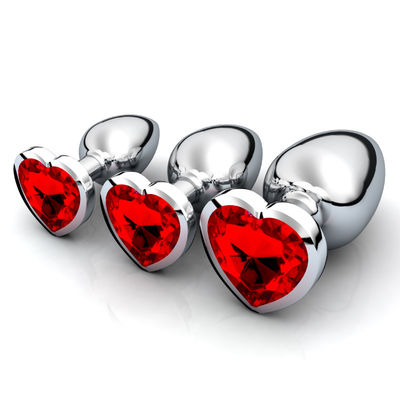 CE de acero desprendible ROHS del enchufe del extremo de Crystal Anal Sex Toys Stainless