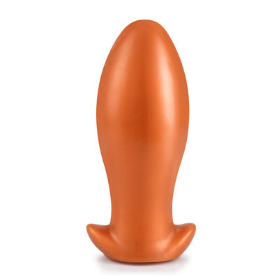 El oro negro Dick Anal Sex Toys Anal ondula el ODM impermeable del OEM del silicón