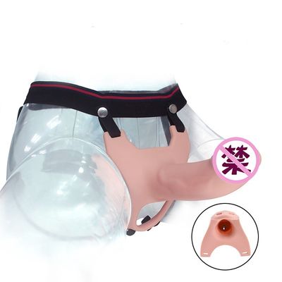 Correa hueco ajustable en la manga amistosa del pene de la piel flexible de Dong los 26cm