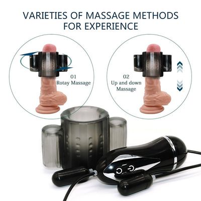 estímulo teledirigido de Ring Couple Sex Toys Electro de la manga del pene del ABS 9v