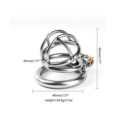 Los juguetes para hombre de acero inoxidables del sexo amontonan a Chastity Cage Male Chastity Device 50m m