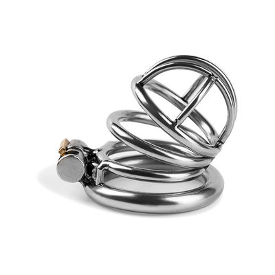 Los juguetes para hombre de acero inoxidables del sexo amontonan a Chastity Cage Male Chastity Device 50m m