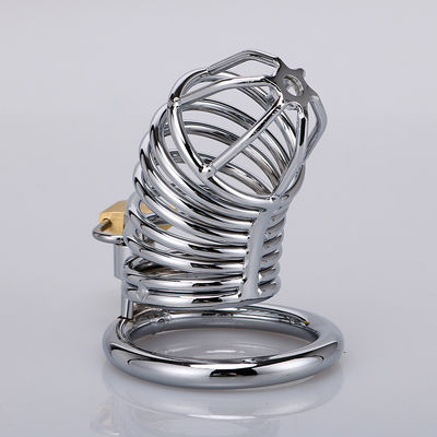 Pequeño metal bloqueable Chastity Cage Vibrator Cock Ring 45m m para el gay