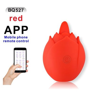 El sexo para mujer del Massager inalámbrico del huevo del APP juega 9 el silicón de la succión 380mah