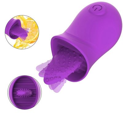 El CE Rohs 10 velocidades machihiembra la lamedura del lechón oral del vibrador para los pares
