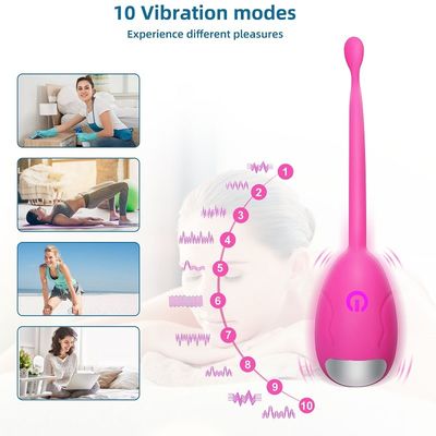 Prenda impermeable teledirigida IPX7 de la radio del vibrador del huevo de la bala del silicón del OEM