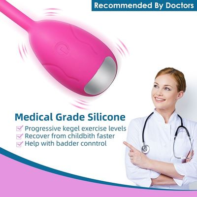 Prenda impermeable teledirigida IPX7 de la radio del vibrador del huevo de la bala del silicón del OEM