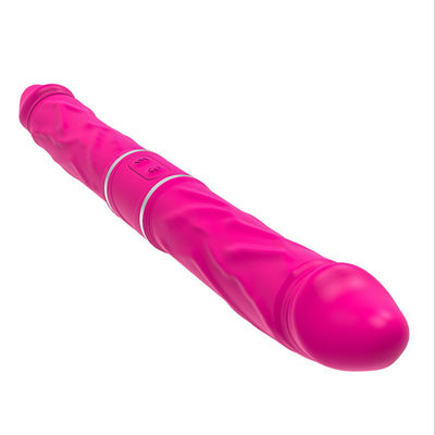 los juguetes duales del sexo de la acción LGBT de los 24.5cm adelgazan el vibrador doble del punto de Dong G