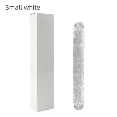El sexo realista del silicón LGBT juega el vibrador doble los 37.4cm de la cabeza no para las mujeres