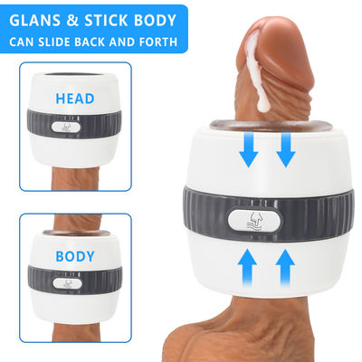La masturbación masculina de 12 frecuencias juega el vibrador ultra suave de la lengua de 95m m
