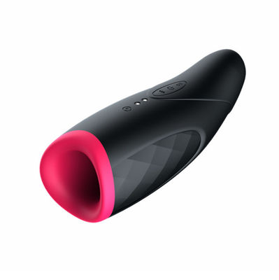 La calefacción chupando la masturbación masculina realista juega la recarga de los 22cm USB