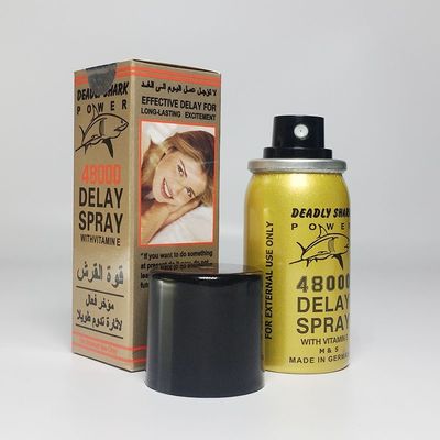 Espray mortal herbario 40ml del retraso del tiburón 48000 potente con la vitamina E