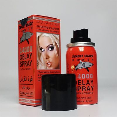 Tiempo largo 40ml de 140000 sexos del tiburón del retraso del espray del pene herbario mortal de la velocidad excesiva