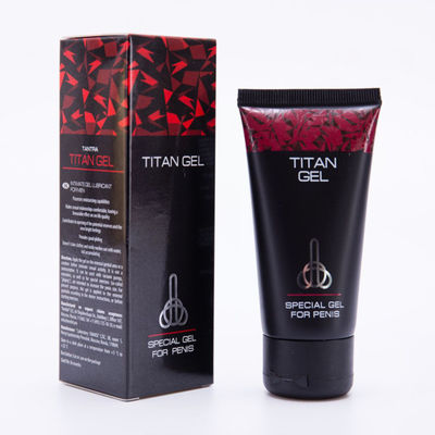 El aumento del sexo del pene del gel del titán rocía la eyaculación prematura poner crema 50g